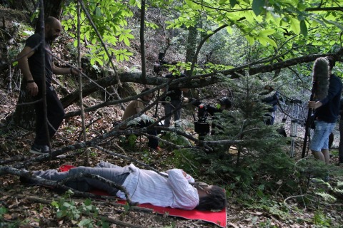 Στιγμιότυπο από τα γυρίσματα της ταινίας «Άλυτη» του Μίνωα Νικολακάκη 