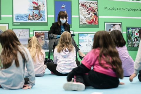 Η ΠτΔ συναντάει μαθητές δημοτικού στην Παιδική και Εφηβική Γωνιά της 18ης Διεθνούς Έκθεσης Θεσσαλονίκης 