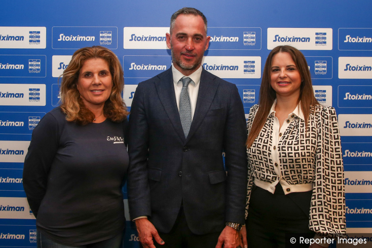 Ελίνα Αλεξοπούλου Communications & Fundraising Director Emfassis Foundation, Πάνος Κωνσταντόπουλος, Αντιπρόεδρος Stoiximan, Κάτια Κοξένογλου αναπληρώτρια Πρόεδρος Δ.Σ. Super League   
