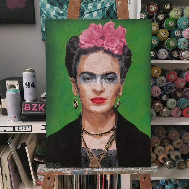 Ο street artist BZKS