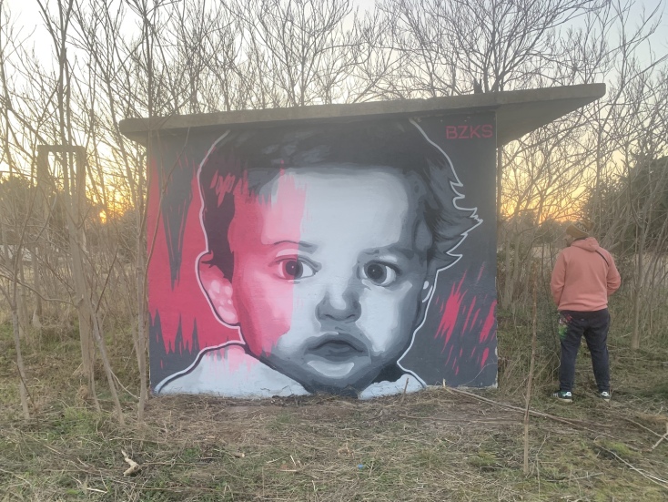 Έργο του street artist BZKS
