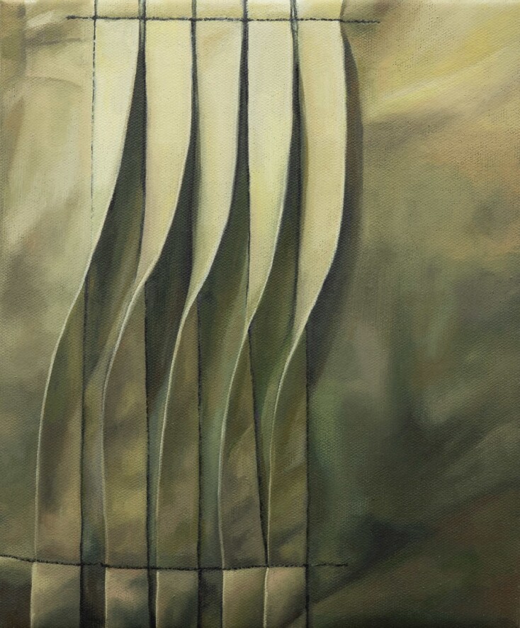 Λία Καζάκου, Untitled, 2023, oil on linen, 30x25 cm