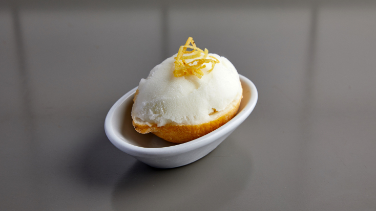 Da Leonardo, Σορμπέ με λεμόνι για επιδόρπιο