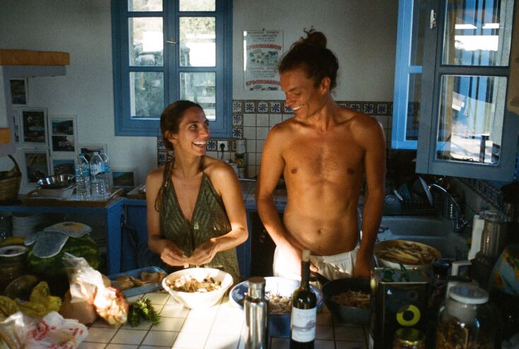 Ο Ευσέβιος Κοντόπουλος και η Μίρκα Βλάχου