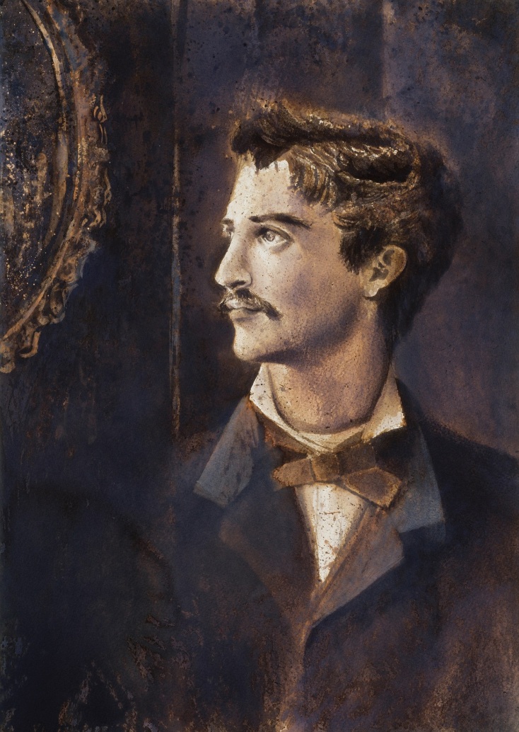 Έργο του ζωγράφου Ανδρέα Γεωργιάδη από την έκθεση «Επέστρεφε - Αναφορά στον Κ.Π. Καβάφη»