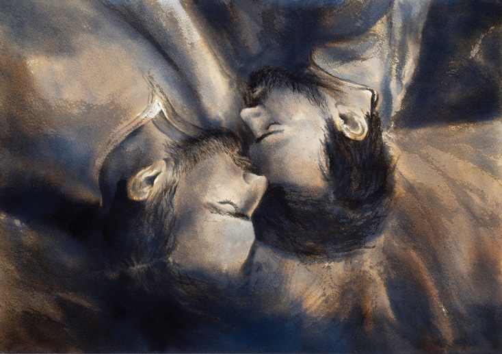 Έργο του ζωγράφου Ανδρέα Γεωργιάδη από την έκθεση «Επέστρεφε - Αναφορά στον Κ.Π. Καβάφη»