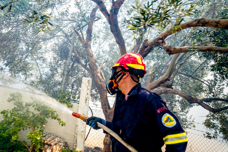 Φωτιά στη Λέσβο
