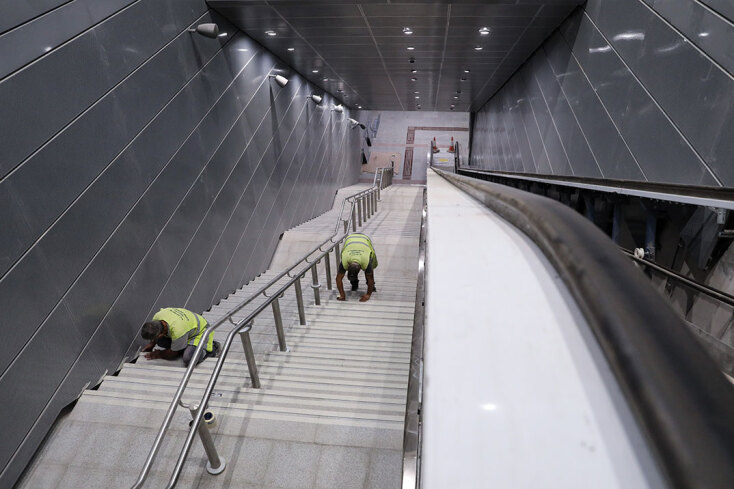 Εργασίες της τελευταίας στιγμής στο Μετρό «Πειραιάς»