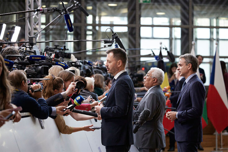 Ο Κυριάκος Μητσοτάκης στη σύνοδο του Ευρωπαϊκού Συμβουλίου 