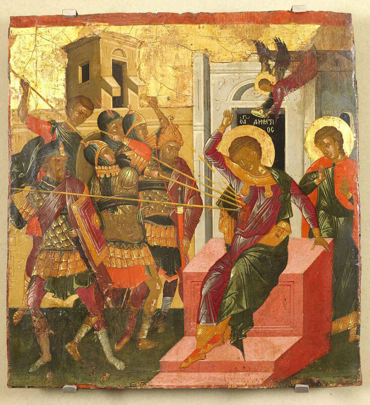 Το μαρτύριο του Αγίου Δημητρίου σε εικόνα του β΄ μισού του 15ου αι. από τον Χάνδακα