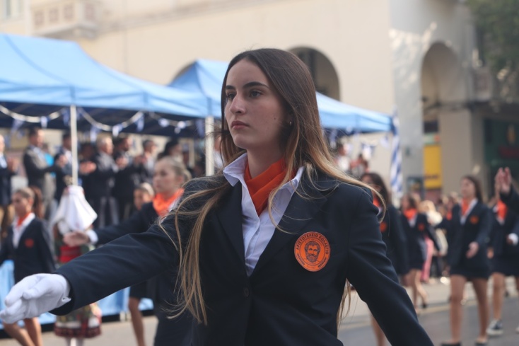 Παραστάτρια στη μαθητική παρέλαση της 28ης Οκτωβρίου στη Θεσσαλονίκη