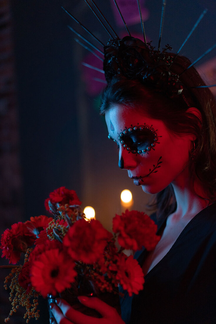 Dia de los Muertos makeup