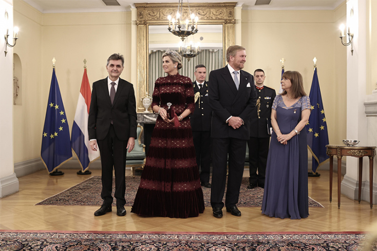 Η δεξίωση της ΠτΔ στο βασιλικό ζεύγος της Ολλανδίας