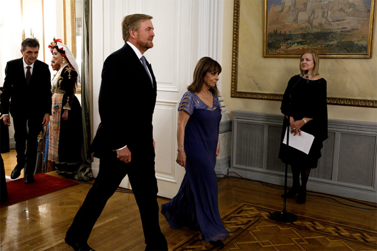 Η δεξίωση της ΠτΔ στο βασιλικό ζεύγος της Ολλανδίας