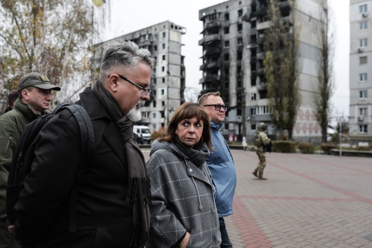 Στην Ουκρανία η Κατερίνα Σακελλαροπούλου