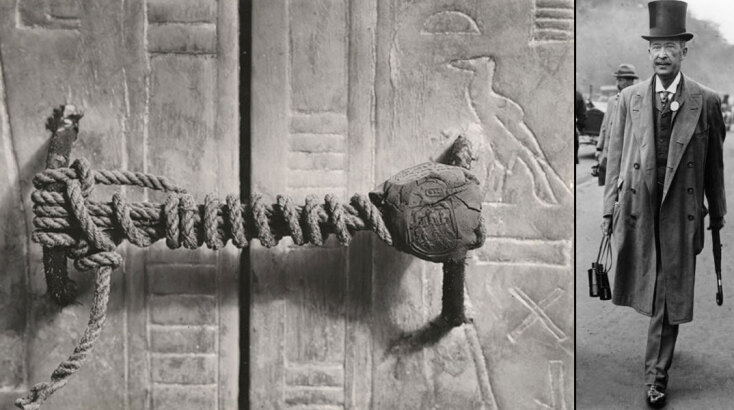 Η άθικτη σφραγίδα στην είσοδο του τάφου του Τουταγχαμών και ο λόρδος Κάρναβον που χρηματοδότησε την ανασκαφή του Χάουαρντ Κάρτερ