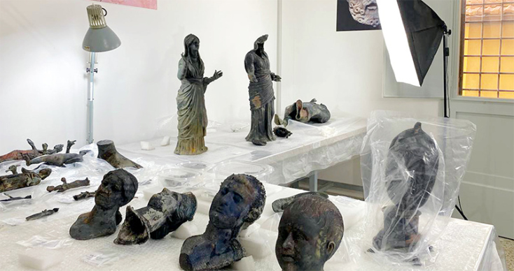 Ανακαλύφθηκαν χάλκινα αγάλματα στην Τοσκάνη