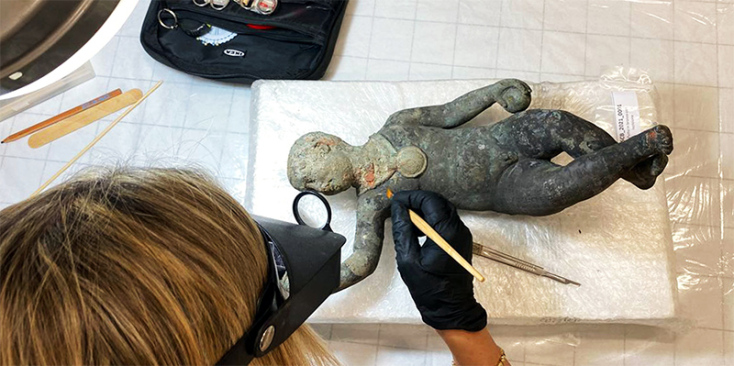 Ανακαλύφθηκαν χάλκινα αγάλματα στην Τοσκάνη