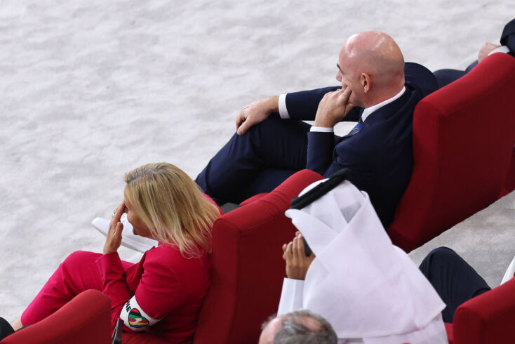 Μουντιάλ 2022: Με περιβραχιόνιο «One Love» δίπλα στον Ινφαντίνο η Υπουργός Εσωτερικών της Γερμανίας