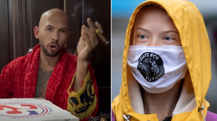 Άντριου Τέιτ και Γκρέτα Τούνμπεργκ