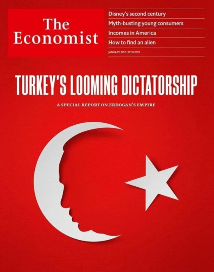 Το εξώφυλλο του Economist για τον Ερντογάν