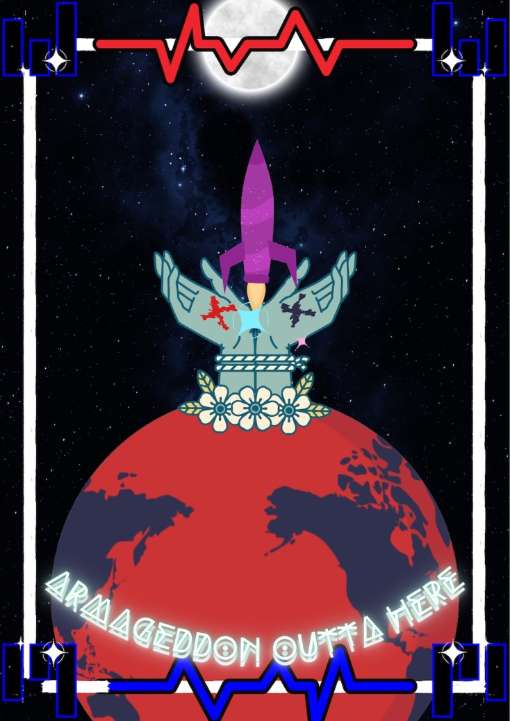 Jonathan St Void, They Came from The Dogstar, Intergalactic Postcards, γκαλερί The Blender στη Γλυφάδα. 