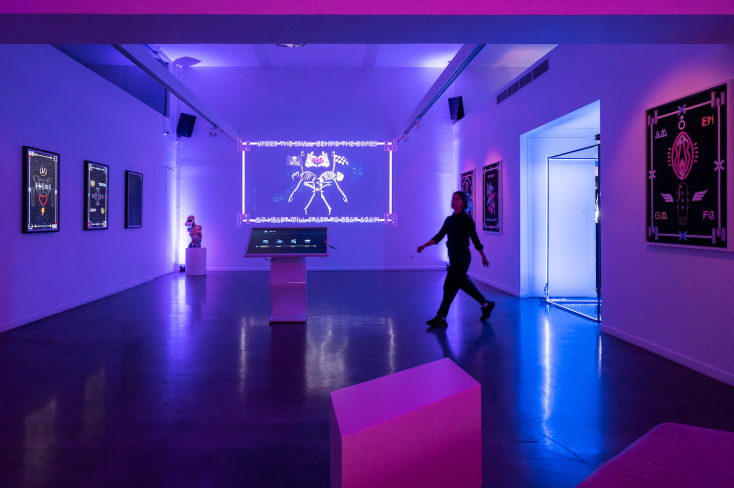 Jonathan St Void, They Came from The Dogstar, Intergalactic Postcards, γκαλερί The Blender στη Γλυφάδα. 