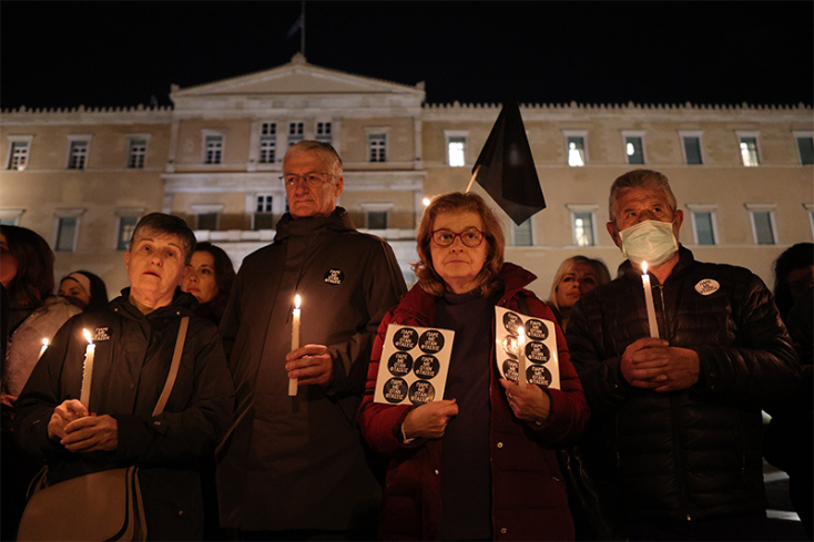 Πορεία στην Αθήνα για την τραγωδία στα Τέμπη