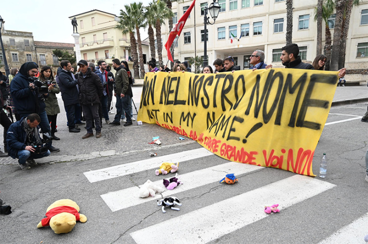 Διαδηλώσεις στην Καλαβρία