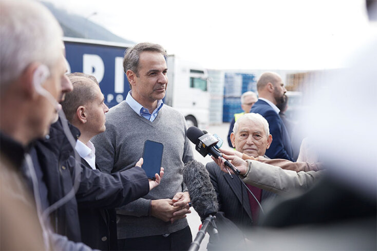 Ο Κυριάκος Μητσοτάκης στα Ιωάννινα