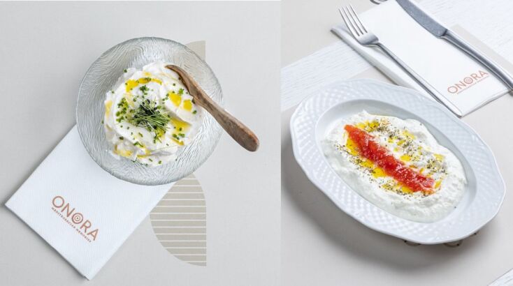 Εστιατόριο Onora, ταραμάς και τυροκαυτερή