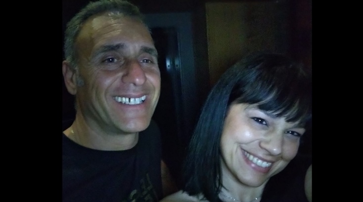 Η Αναστασία Μπαστούνη με τον σύζυγό της