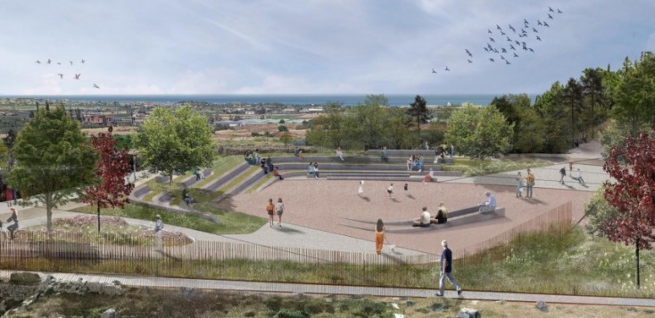 Προτεινόμενη διαμόρφωση χώρου στάθμευσης στην είσοδο του Κεντρικού Αρχαιολογικού Χώρου