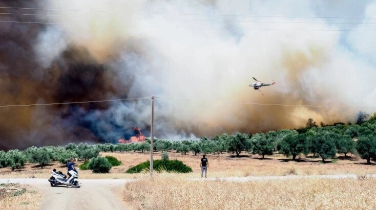 Πυρκαγιά στην Εύβοια