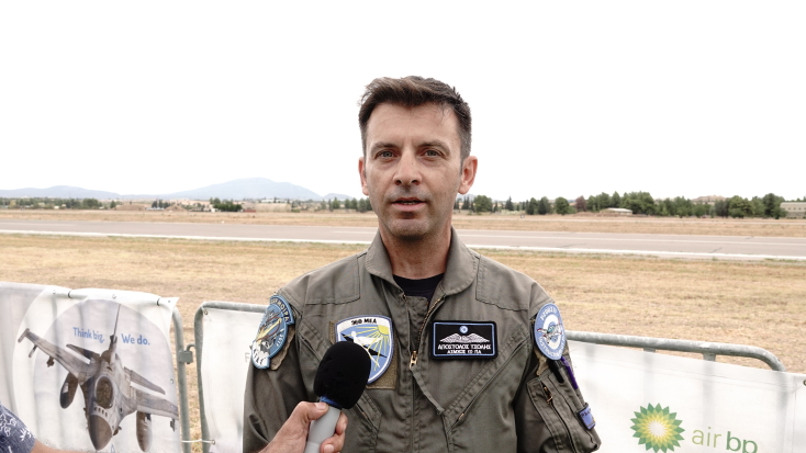  Ο αντισμήναρχος ιπτάμενος Απόστολος Τσώλης της Σχολής Ικάρων