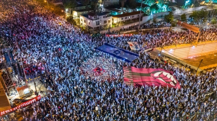 Οι μαζικές διαδηλώσεις στο Ισραήλ