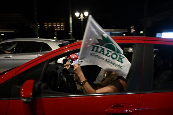 Στιγμιότυπα από τους πανηγυρισμούς για τη νίκη του Χάρη Δούκα