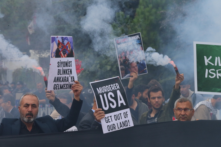 Διαδήλωση στην Άγκυρα κατά του Αμερικανού ΥΠΕΞ