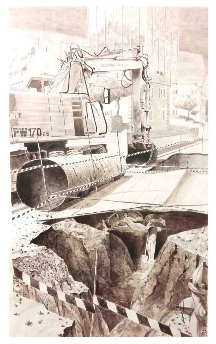 Νίκος Κληρονόμος, Αναδυόμενη Αφροδίτη, 200 X 120 cm   