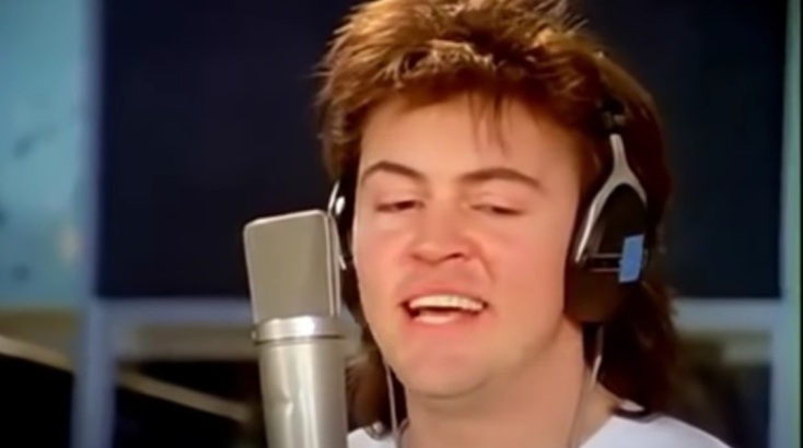 Ο Paul Young στην ηχογράφηση της Band Aid