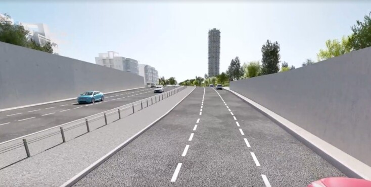 Μακέτα για την όψη της υπογειοποιημένης λεωφόρου Ποσειδώνος