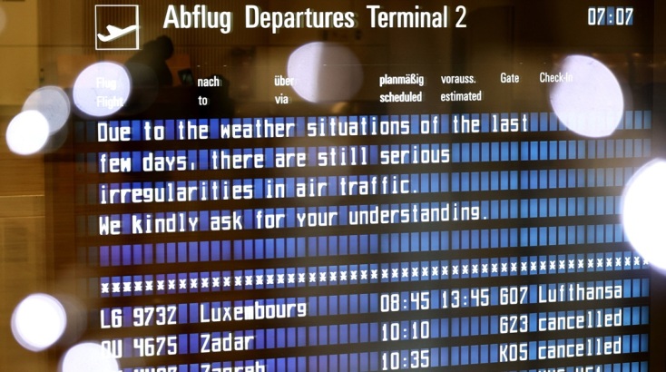 Γερμανία: Νέες ακυρώσεις και αναβολές πτήσεων λόγω του παγετού
