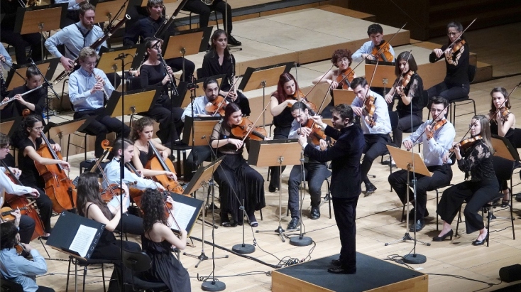 Η ΕΛΣΟΝ με τον Διονύση Γραμμένο και τον Βασίλη Βαρβαρέσο στο Μέγαρο Μουσικής