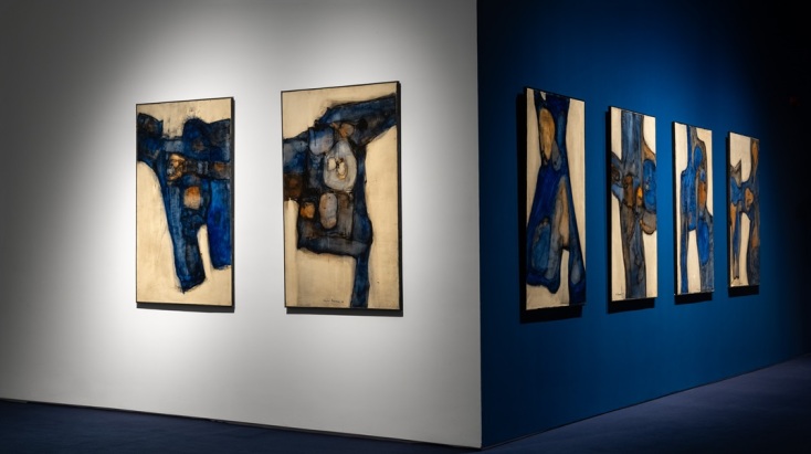 Άποψη εγκατάστασης έκθεσης: Η αναζήτηση της ευτυχίας για όσους περισσότερους γίνεται. Χρύσα Ρωμανού Φωτογραφία: Πάρις Ταβιτιάν