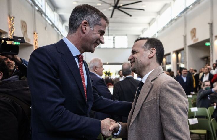 Ο Χάρης Δούκας και ο Κώστας Μπακογιάννης