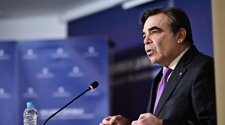 O αντιπρόεδρος της Ευρωπαϊκής Επιτροπής, Μαργαρίτης Σχοινάς