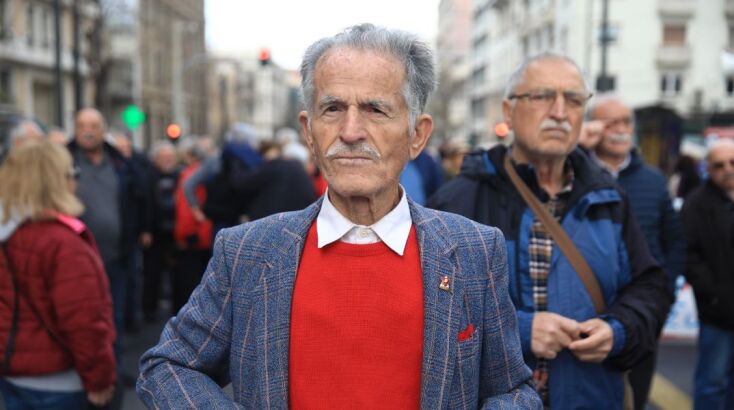 «Κλικ» από τις εργατικές συγκεντρώσεις στην πρωτεύουσα  για τα θύματα στα Τέμπη © EUROKINISSI