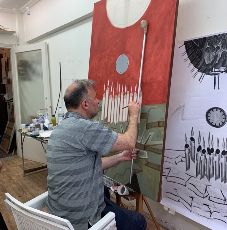 «Ταξίδι στο φως» - Ο πίνακας φοιτητών του ΑΠΘ για τους συμφοιτητές τους που χάθηκαν στα Τέμπη