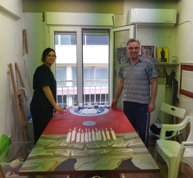 «Ταξίδι στο φως» - Ο πίνακας φοιτητών του ΑΠΘ για τους συμφοιτητές τους που χάθηκαν στα Τέμπη