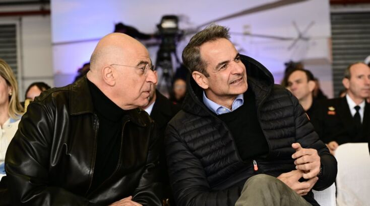 Ο πρωθυπουργός παρέστη στην παραλαβή τριών ελικοπτέρων τύπου Romeo MH-60R Seahawk © ΜΙΧΑΛΗΣ ΚΑΡΑΓΙΑΝΝΗΣ/EUROKINISSI